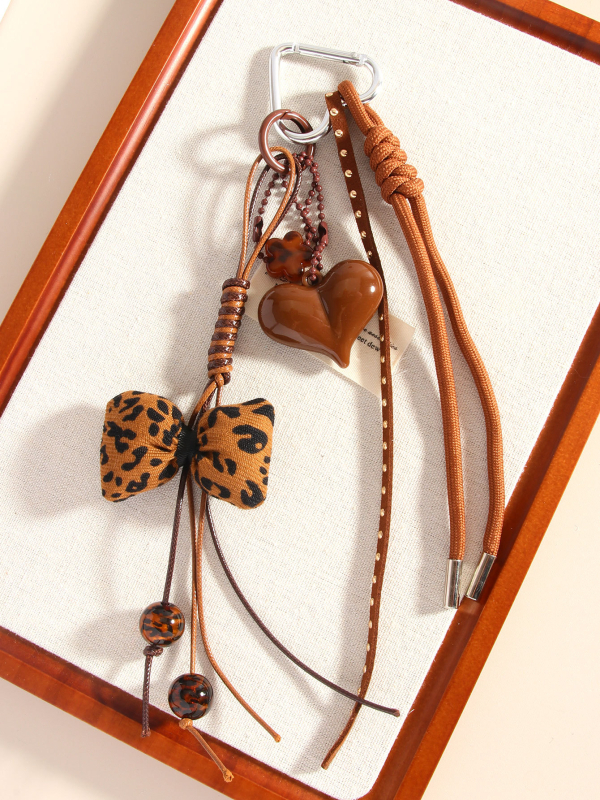 Ručne vyrobený prívesok na tašku aľkľúčenka s motívom lásky, ľahký luxusný doplnok pre telefón