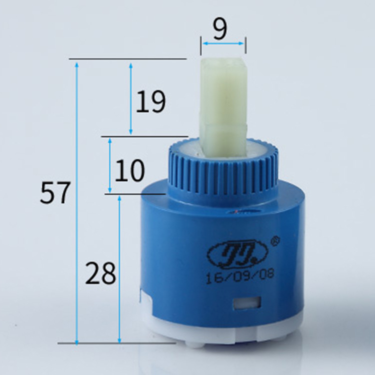 Keramický jadrový ventil pre kohútik, model V6714; vhodný pre kohútiky; maximálna prevádzková teplota 90°C; uhol otáčania 120°; životnosť 30