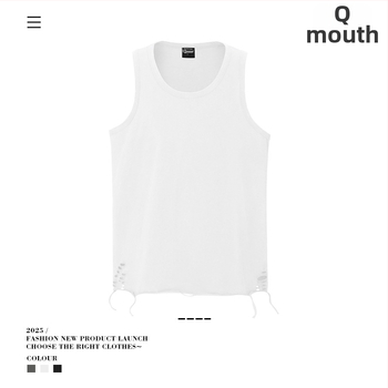 Van Kaxi bavlnená vesta, Street Tide štýl, voľný strih, 100% bavlna, rovný lem