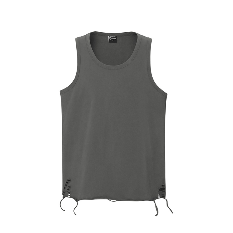 Van Kaxi bavlnená vesta, Street Tide štýl, voľný strih, 100% bavlna, rovný lem