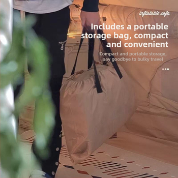 Nafukovacie lehátkové kreslo pre kempovanie, ekologické PVC, moderný minimalistický štýl, bez inštalácie