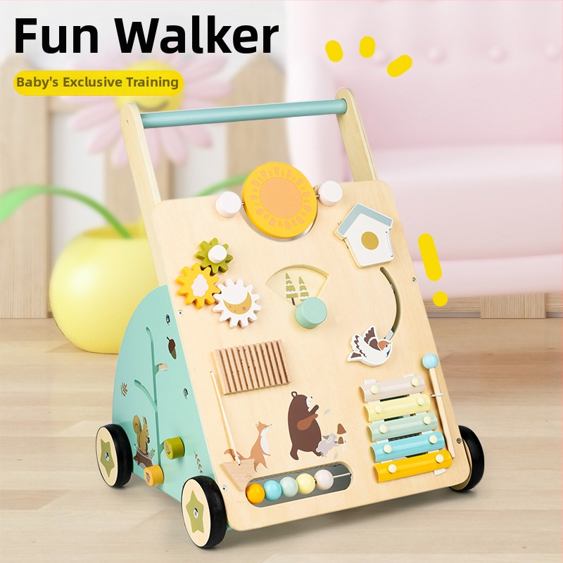 Drevená chodítka pre deti - vzdelávacia hračka pre skoré vzdelávanie, pre deti vo veku 4-6 rokov, rozvíja koordináciu ruka-oko, zrak a intelekt; interaktívna hračka rodičov a detí