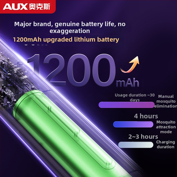 2-v-1 Elektrická pasca na komáre s lampou a inteligentným digitálnym displejom (Vstavaná batéria 1001–1600 mAh; LED nástraha; pokrytie až 61 m²; doba nabíjania 1–3 hod.)