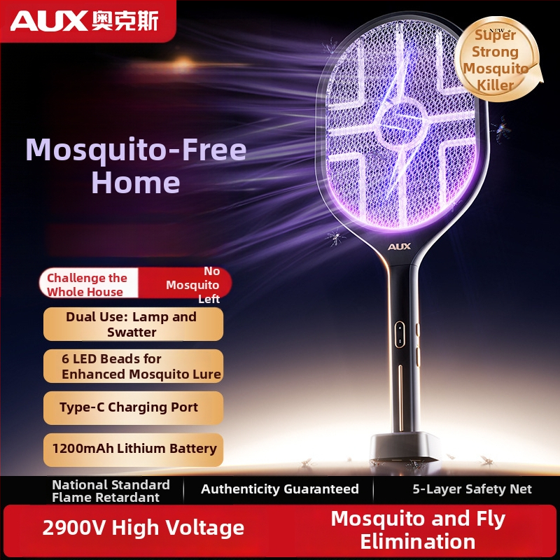 2-v-1 Elektrická pasca na komáre s lampou a inteligentným digitálnym displejom (Vstavaná batéria 1001–1600 mAh; LED nástraha; pokrytie až 61 m²; doba nabíjania 1–3 hod.)