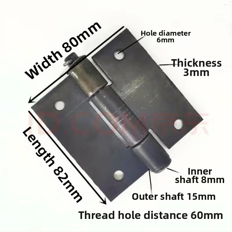 Vložený pánt, Model 1, Železo, Nový čínsky štýl