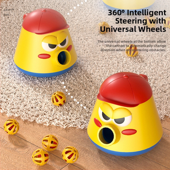 Detské chodítko s elektrickým vystreľovačom bublín — Plastová konštrukcia, pre vek 4–6 rokov, rozvíja zrak a koordináciu ruka-oko