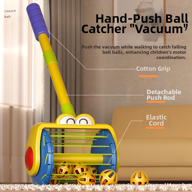 Bērnu staigājamā spēle ar elektrisko burbuļu izšaušanu — Plastmasas konstrukcija, vecums 4–6 gadi, attīsta redzi un roku-acu koordināciju