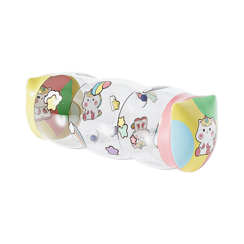 Nafukovací valček pre batoľatá na skoré učenie (0–3 rokov) | PVC, s zvončekom, podporuje plazenie a sluch, interaktívne funkcie | Circle qi