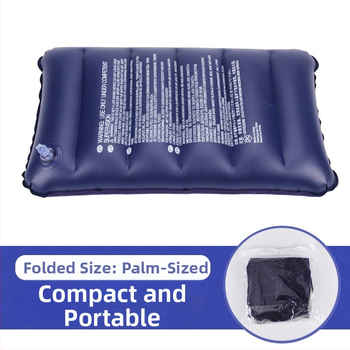 Nafukovací vankúš, obdĺžnikový tvar, PVC flocking, model RF-004, Rongfeng