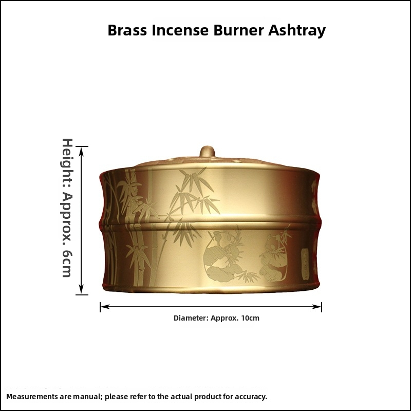 Auto popolník s viečkom, odolný voči vetru, tvar auta, z medi, dekor kancelárie