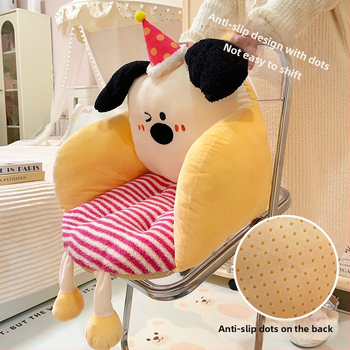 Pernă de șezut din pluș, umplutură PP bumbac, model desene animate, potrivită pentru living, dormitor, birou, studiu și balcon