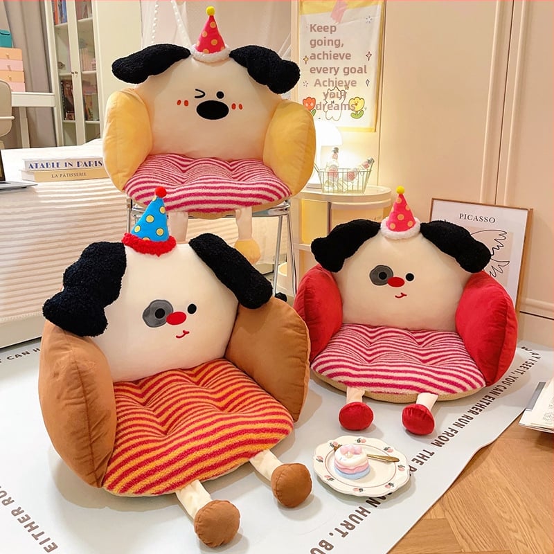 Pernă de șezut din pluș, umplutură PP bumbac, model desene animate, potrivită pentru living, dormitor, birou, studiu și balcon
