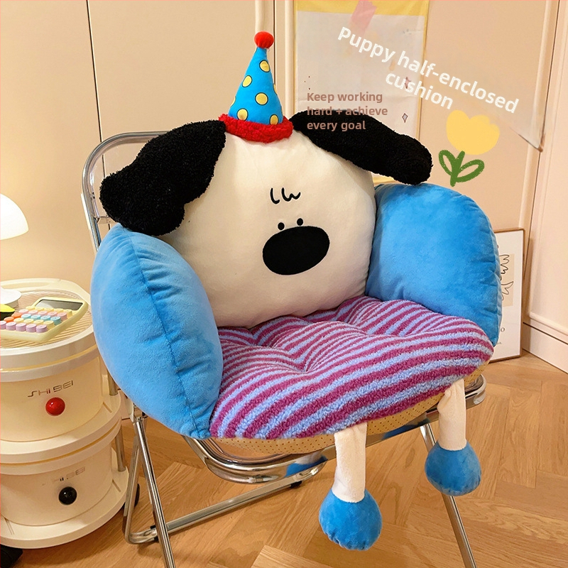 Pernă de șezut din pluș, umplutură PP bumbac, model desene animate, potrivită pentru living, dormitor, birou, studiu și balcon