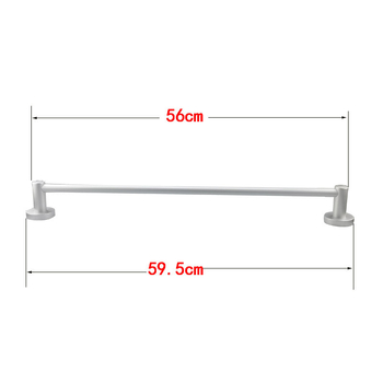 Držiak na uteráky do kúpeľne zo Space hliníka, elektroforézny povrch, jednoručná konštrukcia, nosnosť 10 kg