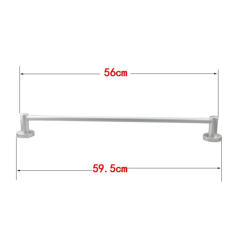 Držiak na uteráky do kúpeľne zo Space hliníka, elektroforézny povrch, jednoručná konštrukcia, nosnosť 10 kg