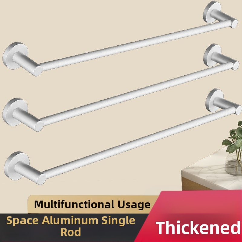 Držiak na uteráky do kúpeľne zo Space hliníka, elektroforézny povrch, jednoručná konštrukcia, nosnosť 10 kg