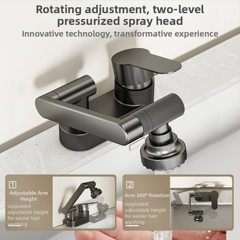 Dvojotvorová umývadlová batéria – meďná zliatina, keramický diskový ventil, 0–90°C, 0.1–0.9 MPa, Model: Dual-Hole Fortune Cat Basin Faucet