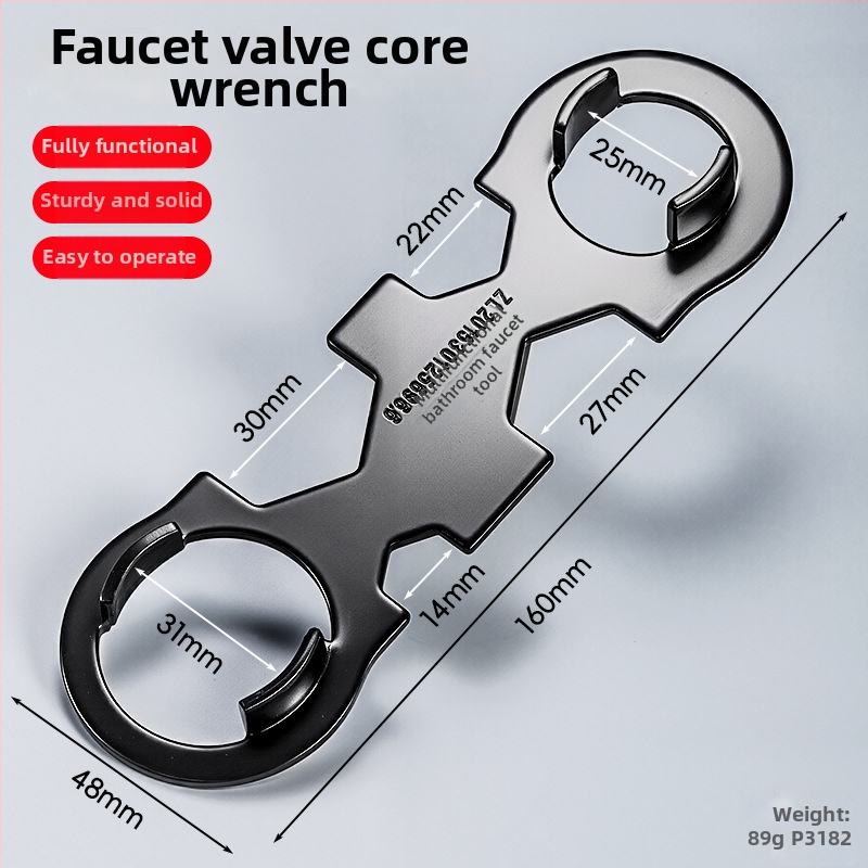 Viacfunkčný kľúč na jadro ventilu pre kohútik — kovová konštrukcia, model NW25A05-67, značka Niuxiang, moderný minimalistický štýl