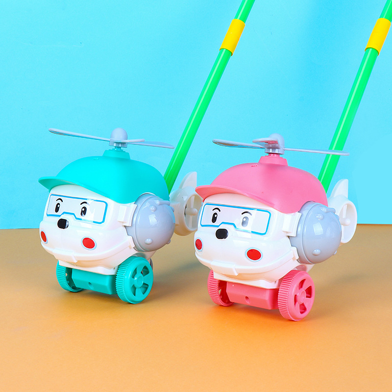 Yangbin Detská chodítko – lietadlo v tvare s hudbou, plastová, pre deti 0–3 rokov