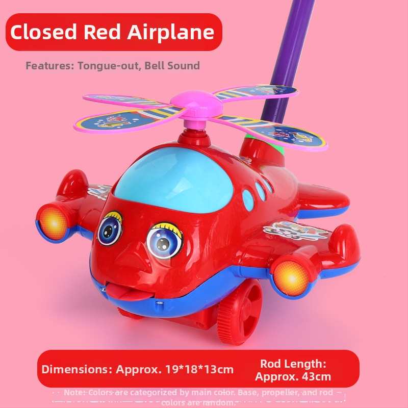 Yangbin Detská chodítko – lietadlo v tvare s hudbou, plastová, pre deti 0–3 rokov