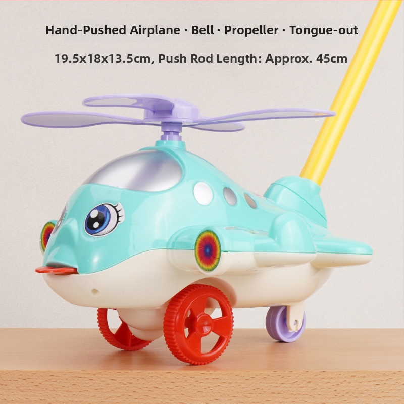 Yangbin Detská chodítko – lietadlo v tvare s hudbou, plastová, pre deti 0–3 rokov