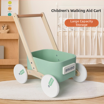 Drevené ťahacie chodítko pre deti, pre batoľatá 0–3 rokov, rozvíja emocionálny a kognitívny vývoj