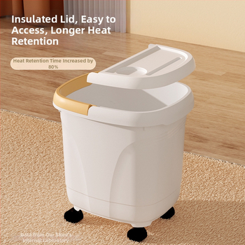 Plastová vaňa na nohy pre domáce použitie s riadením teploty, zväčšením výšky, masážou a parnými bublinkami