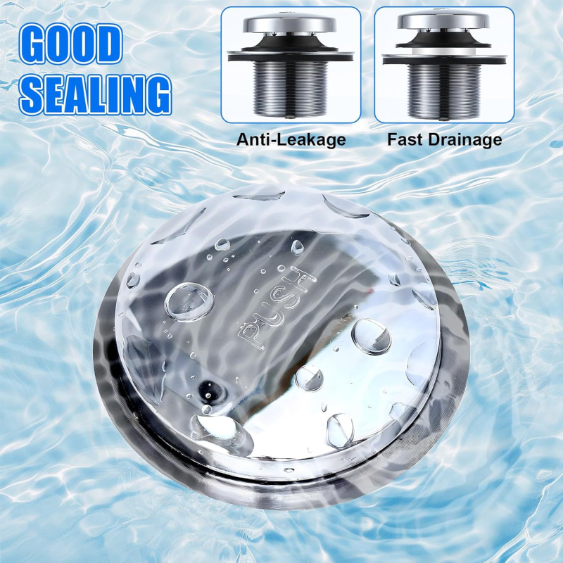 Zátka na vaňu s gumovým tesniacim krúžkom vysokej pružnosti proti únikom — odtok na podlahe, nezávislý typ, obyčajná vaňa