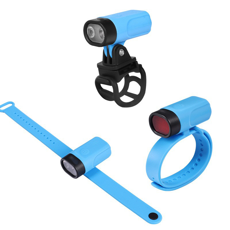 Kesen USB nabíjateľná multifunkčná lampička na prilbu bicykla — pre vonkajšie športy a nočný beh; súkromná značka k dispozícii