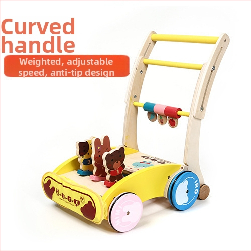 Drevený viacúčelový chodítko s klavírom pre batoľatá – 0–3 rokov, hmotnosť približne 4,2 kg