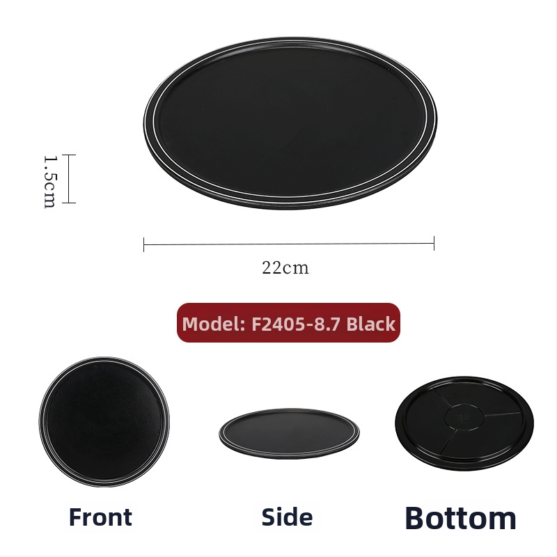 Melamínový tanier na hot pot, kruhový, čínskeho štýlu, proti rozliatiu, vhodný do mikrovlnky