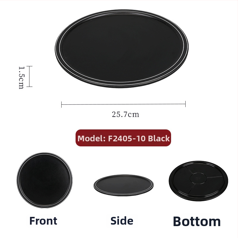 Melamínový tanier na hot pot, kruhový, čínskeho štýlu, proti rozliatiu, vhodný do mikrovlnky