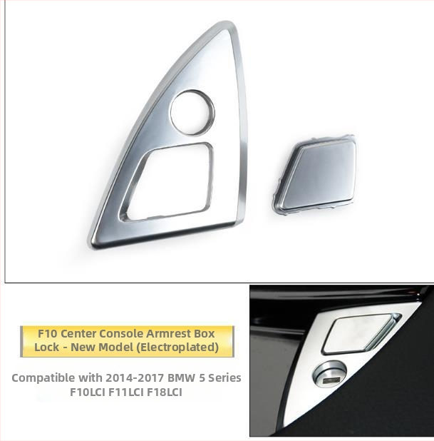 Zámok skrinky stredovej lakťovej opierky BMW 5 Series – Model F18F10, Plast, 0,011 kg
