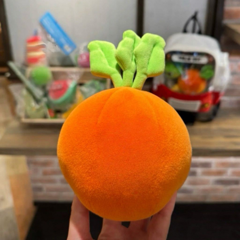 Mrkvičková plyšová bábika – ultra mäkký krátky plyš, výplň z peny, vhodná pre vek 0–3 rokov, viacúčelová, prispôsobenie k dispozícii