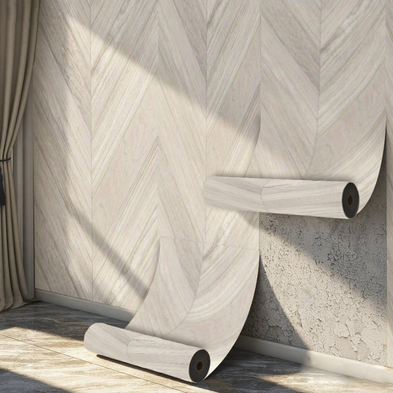 Autocolant perete din PVC, imitatie lemn, 1 foaie, rezistent la apă și umezeală, stil minimalist modern