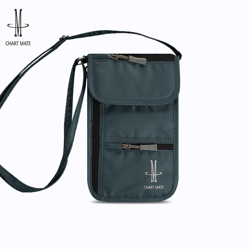 Cestovný obal na pas a dokumenty – nylon, podšívka polyester, proti krádeži, nepremokavý, skladací, CM-110