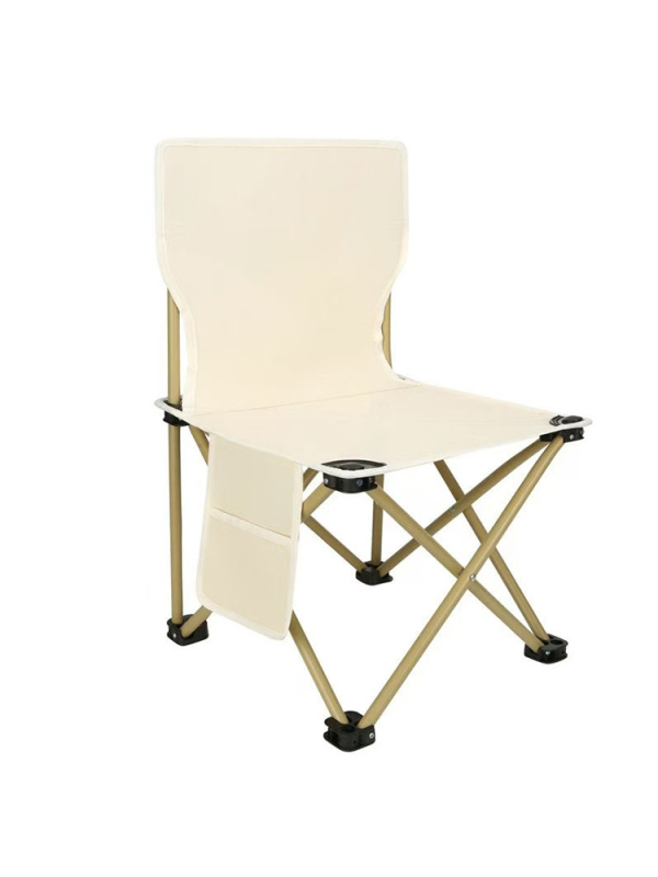 Vonkajšia prenosná skladacia stolička, kovová konštrukcia, prispôsobiteľná