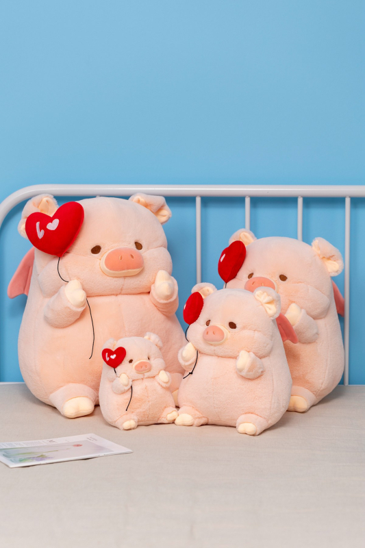 Kedves malac plüssbaba párnával lányoknak