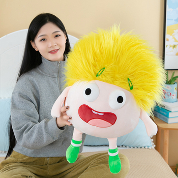 Párnás plüss baba az ágyhoz, alvó társ gyerekeknek
