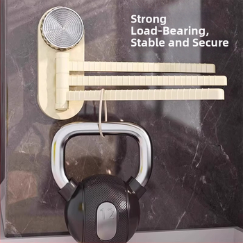 Držiak na kuchynské handričky a uteráky so sacou na stene, viacposchodový, otáčavý, z plastu, značka Telford, balenie 160 kusov