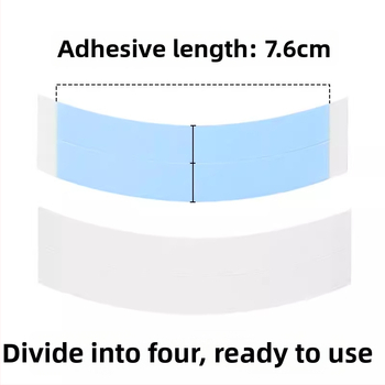 Dvojstranná páska na paruku, tvaru oblúka, ultra tenká, biokompatibilné lepidlo na pokožku hlavy, 60 g