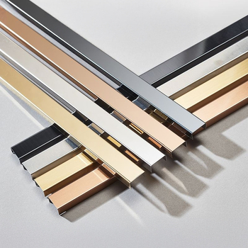 Nerezová oceľ 304 U-tvarovaná drážková hrana lišta, model x52901, značka Xin Zeyang, inštalácia k dispozícii