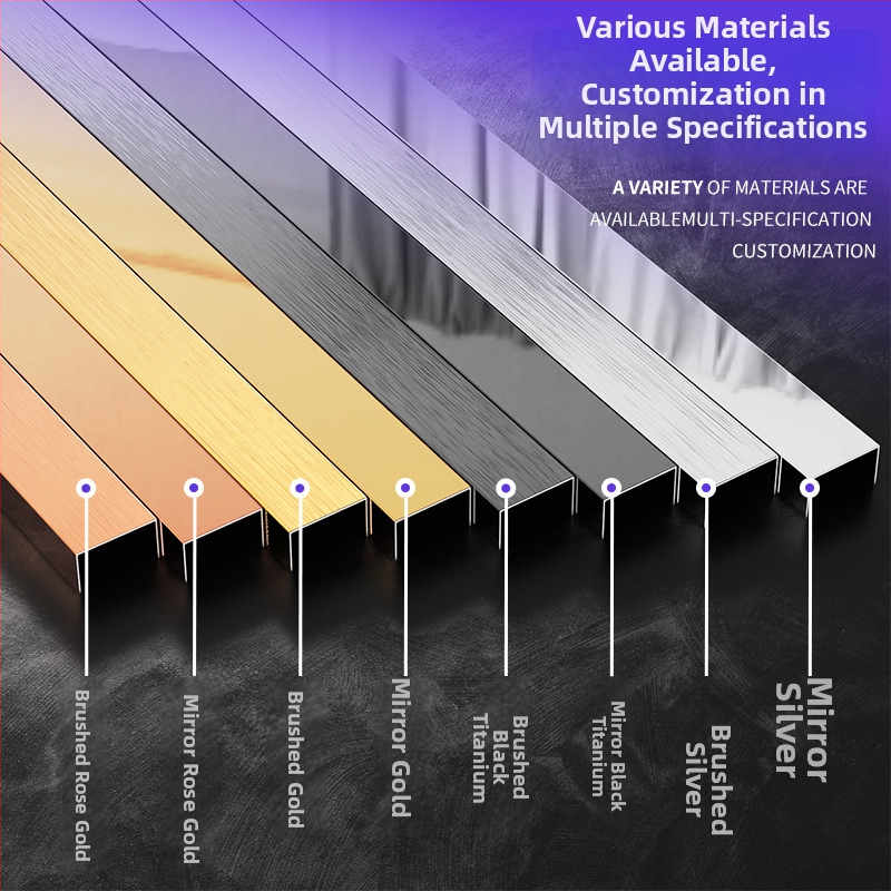 304 nerūsējošā tērauda U-veida rievas malas lente, modelis x52901, zīmols Xin Zeyang, uzstādīšana pieejama