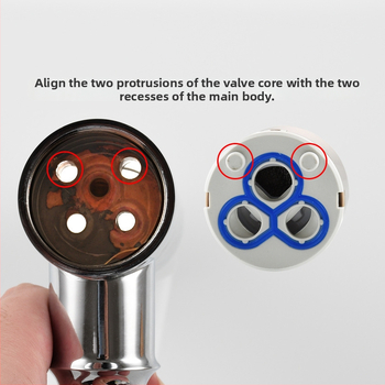 SBA008 Kuchynský zmesový ventil – ABS plast, 120° otáčanie, max teplota 80°C, pre vodu