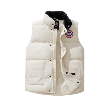 Pánska bezruková páperová bunda s kapucňou, stojací golier, zips, výplň 80-110