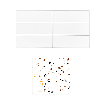 Porcelánová obkladačka na vnútorné steny, séria Lattice Brick, model 7706, francúzsky štýl, vlhkosťodolný