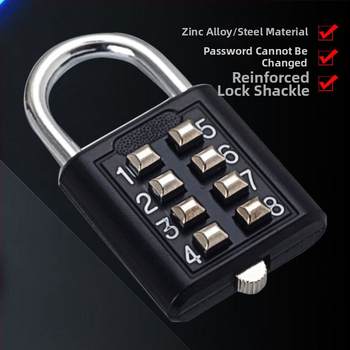 Master zinková zliatinová keypad zámka – mechanická, model Keypad Lock; hrúbka západky 3 mm; rozstup západiek 30 mm; vhodné pre rodinu