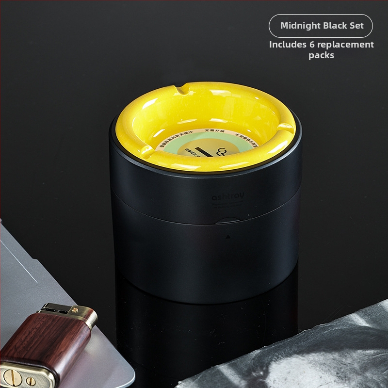 Automobilový a domáci popolník, plastový, opakovane použiteľný, proti rozptylu popola, ohňovzdorný, s náhradnou vložkou