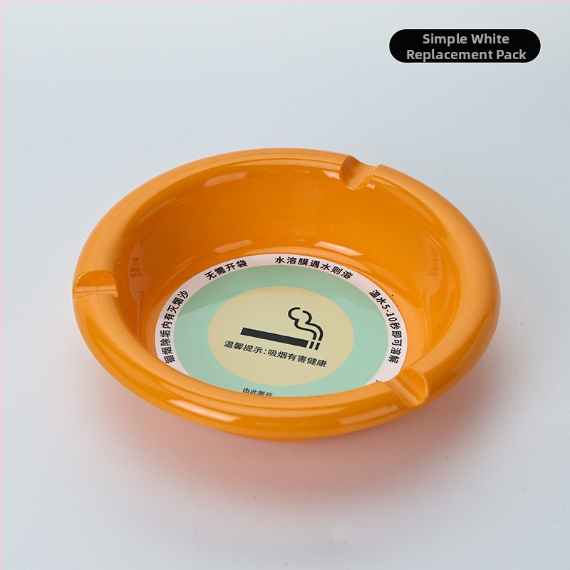 Automobilový a domáci popolník, plastový, opakovane použiteľný, proti rozptylu popola, ohňovzdorný, s náhradnou vložkou