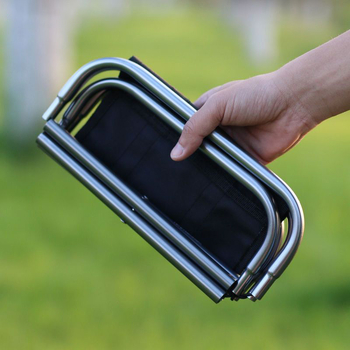 Skladaná stolička z hliníkovej zliatiny, prenášateľná kempingová stolička, pripravená na súkromnú značku